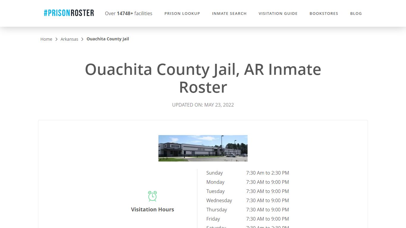 Ouachita County Jail, AR Inmate Roster - Inmate Locator